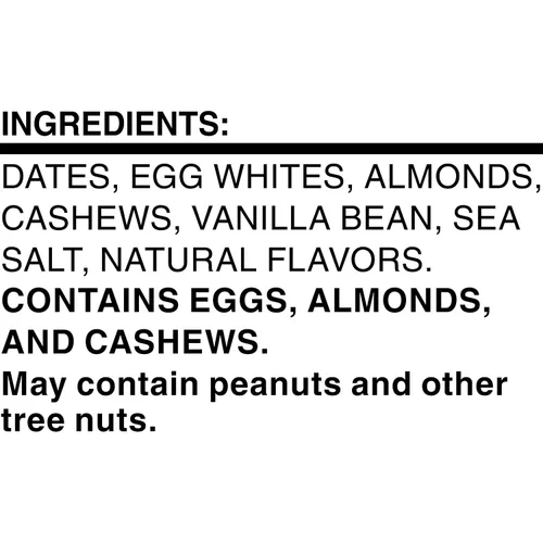 Vista 3 de RXBAR Barras de proteínas, 0.44 oz de proteína, aperitivos sin gluten, vainilla y almendra (6 cajas, 30 barras)