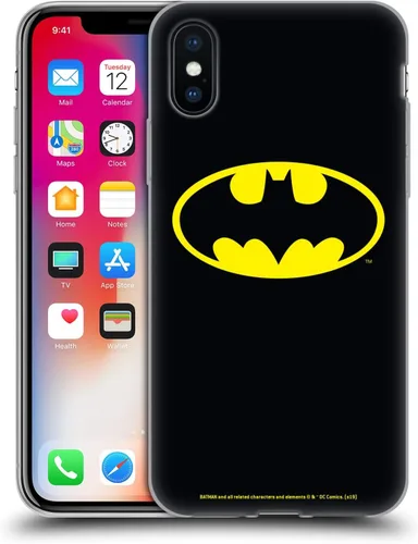 Vista 192 de Head Case Designs Funda de gel con licencia oficial de Batman DC Comics Bat Signal Logos [protección de grado militar] compatible con Apple iPhone 7