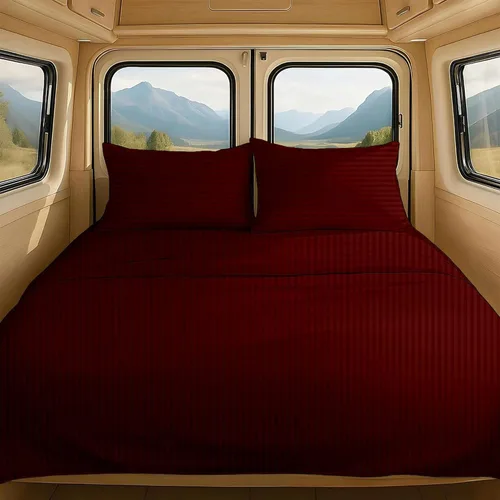 Vista 62 de NON Sticky cotton Juego de sábanas cortas de algodón egipcio de alta calidad para caravana, 4 piezas, bolsillo profundo de 12 pulgadas, suave, fácil