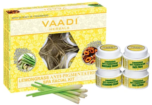 Vista 2 de Vaadi Herbals Lemongrass & Cedarwood Spa Facial Kit 1 Kit