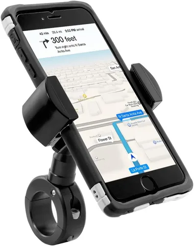 Vista 4 de ARKON Mounts RoadVise - Soporte de teléfono para motocicleta para iPhone X 8 7 6S Plus iPhone 8 7 6S Galaxy S8 S7 Note 8 (RVMC2B)
