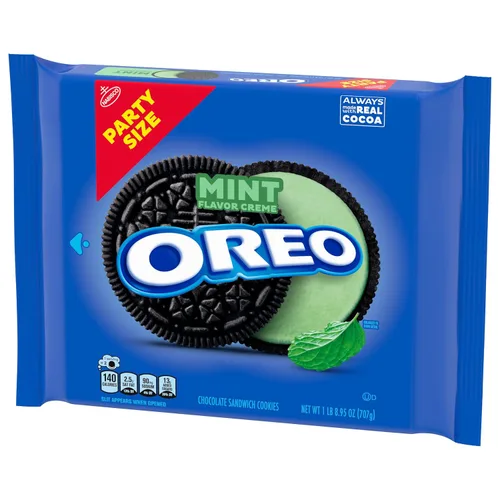 Vista 72 de OREO REESE'S Galletas sándwich de chocolate con crema de maní, 12.35 onzas (paquete de 2)