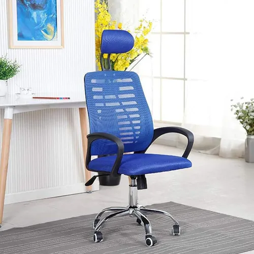 Vista 10 de Ergonomic Computer Chair Gaming Chair with Headrest and Lumbar Support, High Back Mesh Desk Chair Swivel Executive Chair for Home Office Study Pink