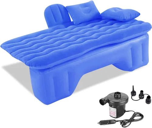 Vista 10 de Ergocar Colchón de aire inflable para cama de aire, sofá de aire, sofá de viaje, camping, cama de aire, impermeable, a prueba de fugas, tumbona