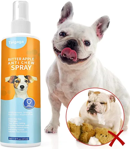 Vista 2 de Spray sin masticar para perros, spray de manzana amarga para perros a masticar lejos, ayuda para el comportamiento de entrenamiento de gatos