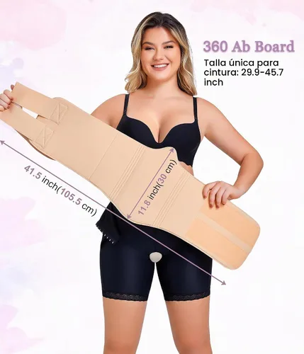 Vista 2 de YERKOAD 360 Tabla de Espuma Lipo Ab Board Post Cirugía Liposucción Tablas de Compresión Abdominal Envoltura de Vientre Lipo Recuperación Cincher