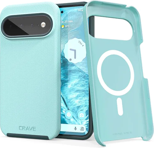 Vista 31 de Crave Dual Guard para Google Pixel 6 Pro, funda de doble capa de protección contra golpes para Google Pixel 6 Pro - Aguamarina
