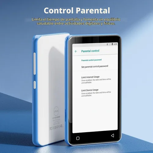 Vista 4 de innioasis G1 - Reproductor de MP3 para niños con Bluetooth, WiFi, reproductor MP4 Android de 80 GB, pantalla táctil completa de 4 pulgadas