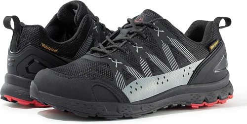 Vista 2 de Wantdo Zapatos de senderismo impermeables para hombre, botas de senderismo ligeras