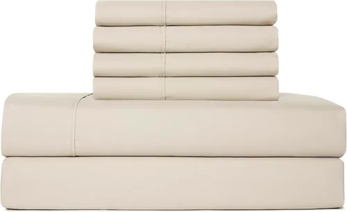 Vista 21 de Juego de sábanas tamaño individual XL de 4 piezas con 2 fundas de almohada envolventes, sábanas de microfibra suave de bolsillo profundo