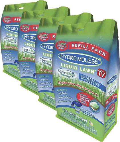 Vista 3 de Hydro Mousse - Recarga de césped líquido, semillas de follaje festuca, 2 libras (Cubre hasta 400 pies cuadrados).
