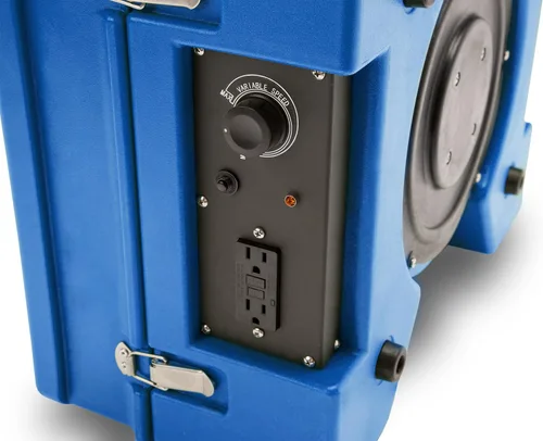 Vista 5 de B-Air RA-650 HEPA purificador de aire comercial industrial purificador de aire Máquina de aire negativo para restauración de daños por agua, azul