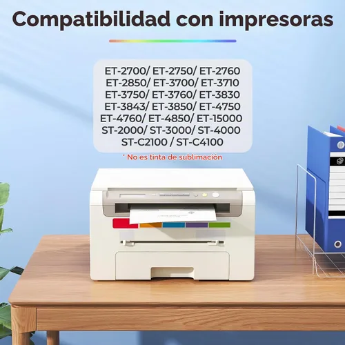 Vista 2 de Black Ink ET-3850 ET-2850 ET-4850 Reemplazo para ET2850 3850 ET-3760 4760
