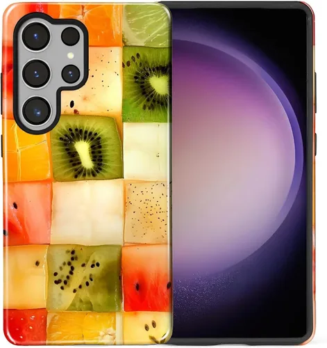 Vista 54 de Funda compatible con Samsung Galaxy S23, funda híbrida de protección rígida de 2 capas, a prueba de golpes, funda protectora resistente para Lata