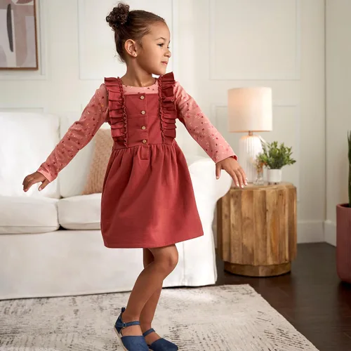 Vista 5 de Gerber Conjunto de vestido de 2 piezas para bebés y niñas pequeñas