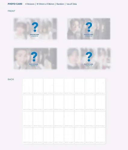Vista 6 de Bighit Ent BTS Bangtan Boys - MAPA del alma: 7 [1 ver. Set] 1 álbumes+Juego de tarjetas fotográficas adicionales