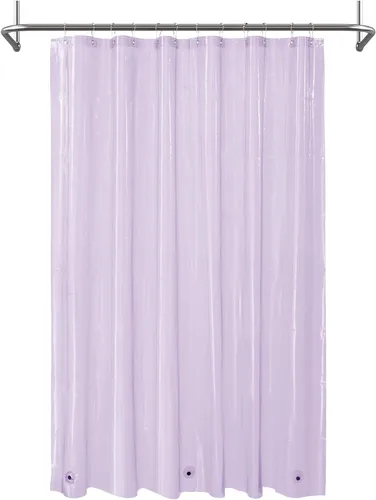 Vista 44 de Cortina de regadera para cabina de ducha 36x72, forro de cortina de regadera de plástico PEVA para baño, ligera e impermeable, 36 x 72, transparente