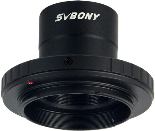 Vista 3 de SVBONY Adaptador de foto para telescopio, adaptador T y adaptador de anillo T T2 de 1.25 pulgadas, accesorio para telescopio compatible con cámara