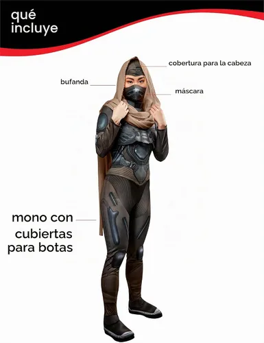 Vista 2 de Rubies womens Chani Kynes Costume Como se muestra