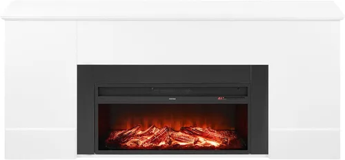 Vista 12 de VEVOR - Chimeneas independientes de 22.8 pulgadas, calefactor eléctrico portátil de chimenea de 1500 W y 5120 BTU, con protección contra