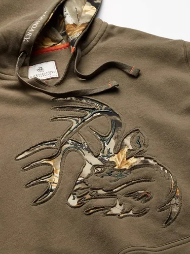 Vista 7 de Legendary Whitetails - Sudadera con capucha para hombre con detalles de camuflaje