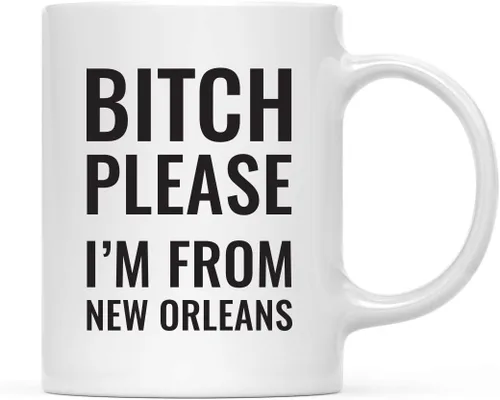 Vista 51 de Andaz Press Taza de café de 11 onzas, regalo de broma, Bitch Please I'm from Alabama, paquete de 1, incluye caja de regalo, divertidas ideas