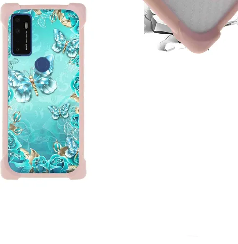 Vista 62 de jioeuinly Funda compatible con ZTE Blade X1 5G Phone Case PC Backplane + cubierta de silicona suave marco XSH