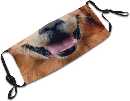 Vista 6 de goincrond Divertida máscara facial de animal de vaca con 2 filtros reutilizable ajustable para hombres mujeres y adultos