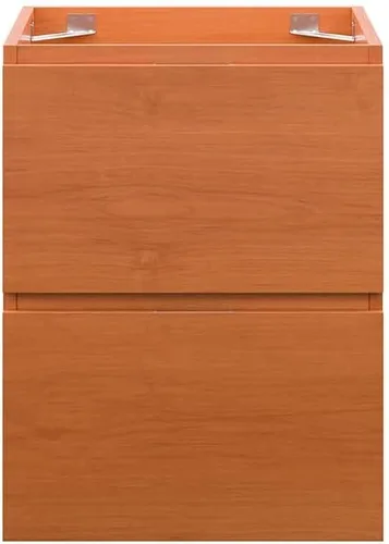 Vista 7 de Modway Mueble de tocador de baño de montaje en pared, lavabo no incluido, 18 pulgadas, nogal cereza