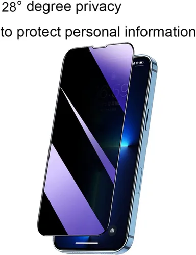 Vista 7 de 2 piezas de vidrio templado anti-azul de privacidad para iPhone XS Max/iPhone 11 Pro Max, película protectora de pantalla antiespía diseñada