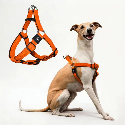 Vista 14 de Kruz - Arnés para perro sin tirones (pecho de 21 a 30 pulgadas, peso de 22 a 53 libras), arnés resistente para razas medianas, ajuste ultra cómodo