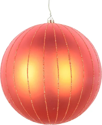 Vista 21 de Vickerman Adorno navideño de bola de avena mate con purpurina de 5 pulgadas. Incluye 4 piezas por bolsa.