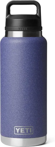 Vista 20 de YETI Rambler - Botella de 36 onzas, aislada al vacío, a prueba de fugas, de acero inoxidable con tapón para sorbos Aislamiento al vacío Azul marino