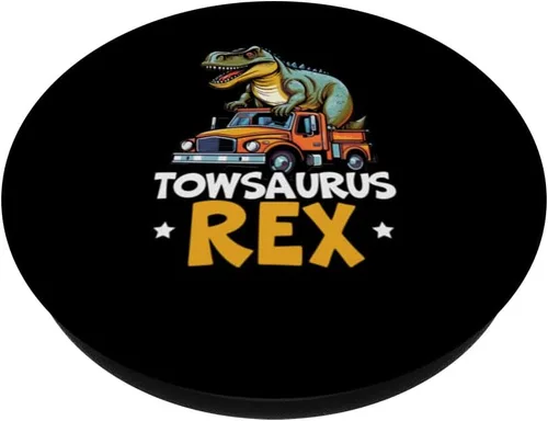 Vista 2 de Conductor de grúa orgulloso camionero remolque remolque remolque PopSockets intercambiables PopGrip