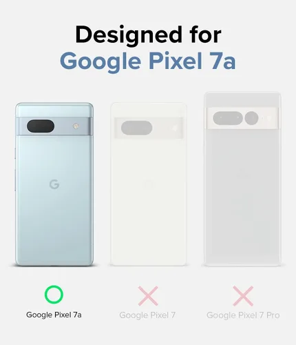 Vista 4 de Ringke Fusion - Funda compatible con Google Pixel 7a [transparente] + cristal de lente de cámara compatible con Google Pixle 7a
