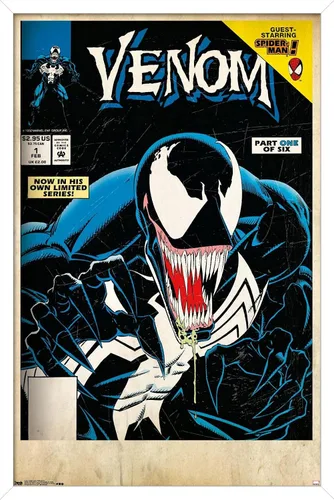 Vista 13 de Trends International Marvel Comics Venom - Póster de pared con cubierta protectora letal #1, 14.725 x 22.375 pulgadas, versión enmarcada de madera
