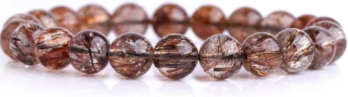 Vista 8 de GEM-Inside - Pulsera de cuarzo de cristal hecha a mano de 0.276 in de grado AAA, con cuentas redondas, elástica, energía, reiki, chakras, para azul