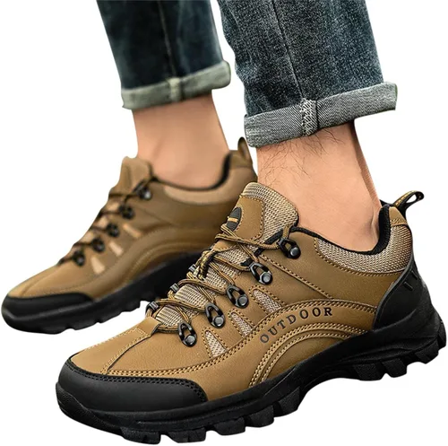 Vista 4 de Zapatos de viaje impermeables para hombre, fascitis plantar, sandalias de moda para verano y otoño, zapatos de senderismo para hombre, suela