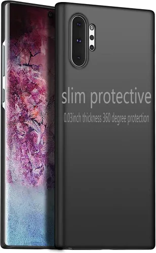 Vista 4 de Funda para Samsung Galaxy Note 10 Plus [protección delgada] [protege de golpes/arañazos/caídas/marcas] [plástico PC de alta calidad] cubierta dura