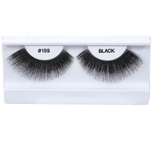 Vista 43 de 100 pares de pestañas postizas 100% cabello humano negro natural #412