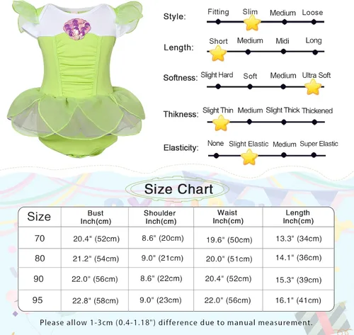 Vista 7 de AmzBarley Mameluco de princesa para bebé, disfraz de Halloween con diadema, traje de fiesta de primer cumpleaños