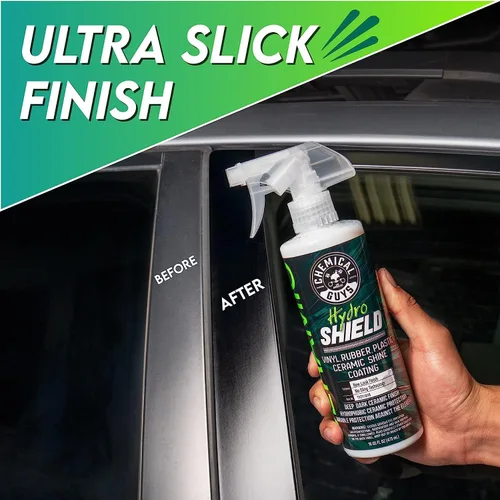 Vista 9 de Chemical Guys, HydroShield Vinyl, Rubber & Plastic Ceramic Coating, 16 oz