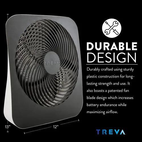 Vista 5 de O2 Cool Ventilador portátil eléctrico de 10 pulgadas