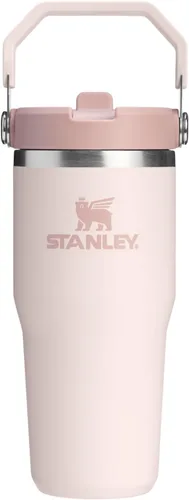 Vista 129 de STANLEY IceFlow 2.0 - Vaso con pajilla abatible con asa, 30 onzas, tapa giratoria y popote abatible, botella de agua a prueba de fugas, acero Tiza