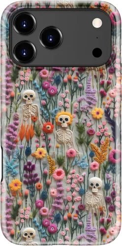 Vista 15 de Funda para iPhone 12 Mini, compatible con carga inalámbrica, protección de doble capa con elegante diseño de flores silvestres, silicona suave +