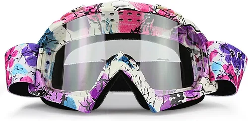 Vista 20 de JAMIEWIN - Gafas de motocross ATV para bicicleta de tierra, motocicleta, UTV MX OTG, gafas para carretera fuera de pista, lentes transparentes anti