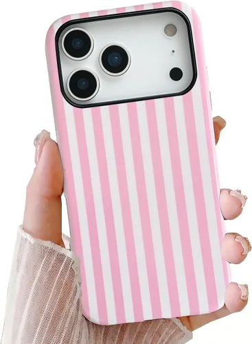 Vista 12 de Compatible con iPhone SE /8/7, diseño de patrón estético a rayas, resistente a los arañazos, funda protectora híbrida de 2 capas a prueba de golpes
