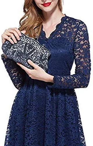 Vista 5 de Gets Noble - Bolso de noche con lentejuelas y cuentas para mujer