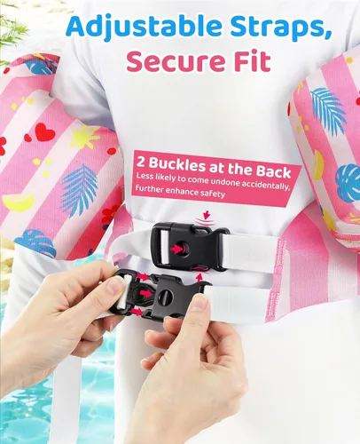 Vista 12 de HeySplash Swim Vest for Kids, Puddle Float Jumper with Safety Buckle
