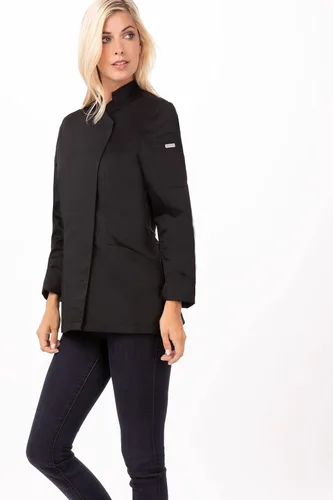 Vista 6 de Chef Works Marrakesh V-Series - Abrigo de chef para mujer